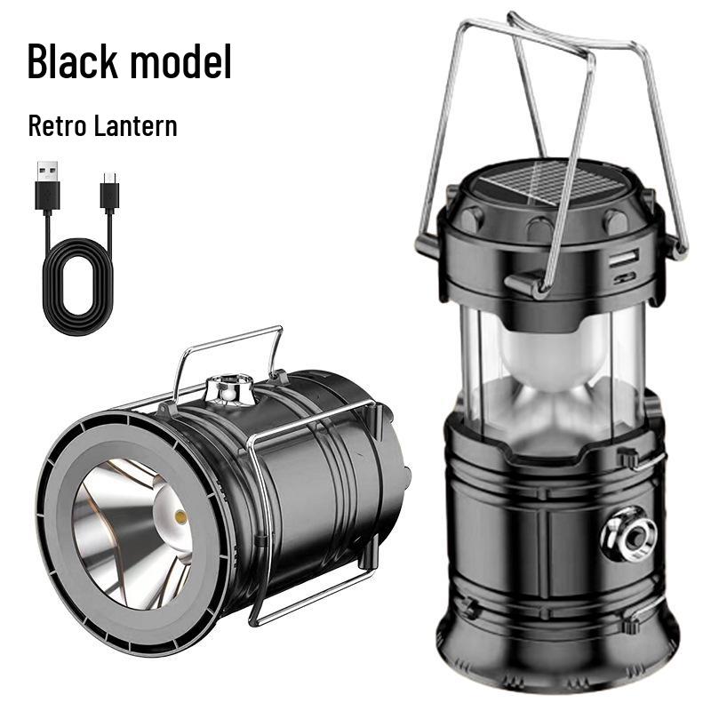 Solar-Powered Multifunctional Camping Lantern