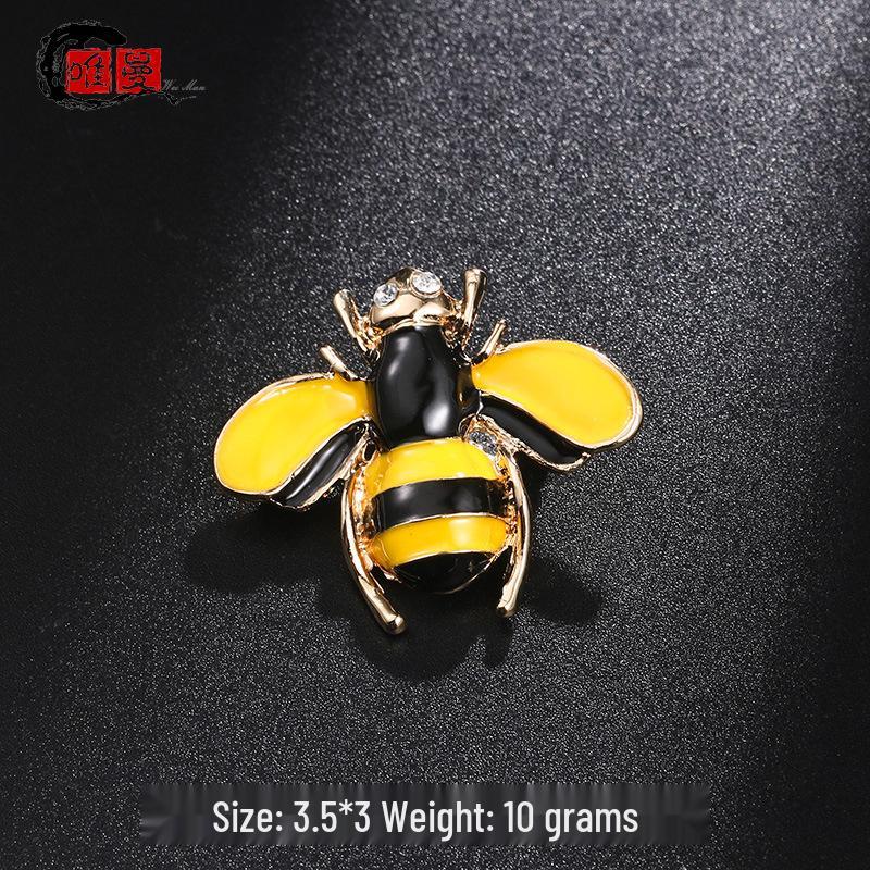 Broche de Abelha: Broche de Inseto Mini Fofo para Gola ou Acessório