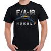 T-shirt Nuova FA18 Hornet Caccia e Attacco 100% Cotone Manica Corta Girocollo T-shirt Casual Top Largo Taglia S3XL