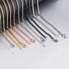 10 pieces width 1.5mm/2mm/2.4mm/3mm stainless steel box chain necklace DIY men's and women's jewelry making