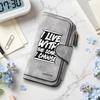 Fashion Letter Print Wallet Multi Slot Casual Portable Daily Use Forever Purse