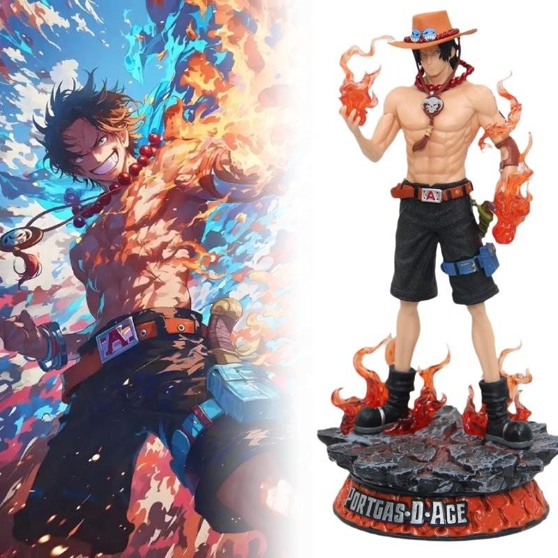 One Piece Ace Pvc Toy Doll Model Desktop Decoration Children Christmas Gift