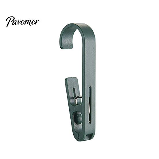 Home Organization Accessories Laundry Hook with Clip, Non-Drilling ABS Closet Organizer, Multi Purpose Plastic Clamps Durable Anti-slip Clothes