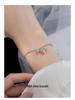 Banyan Tree S925 Silver Lily of the Valley Zircon Chain Bracelet for Women & Girls