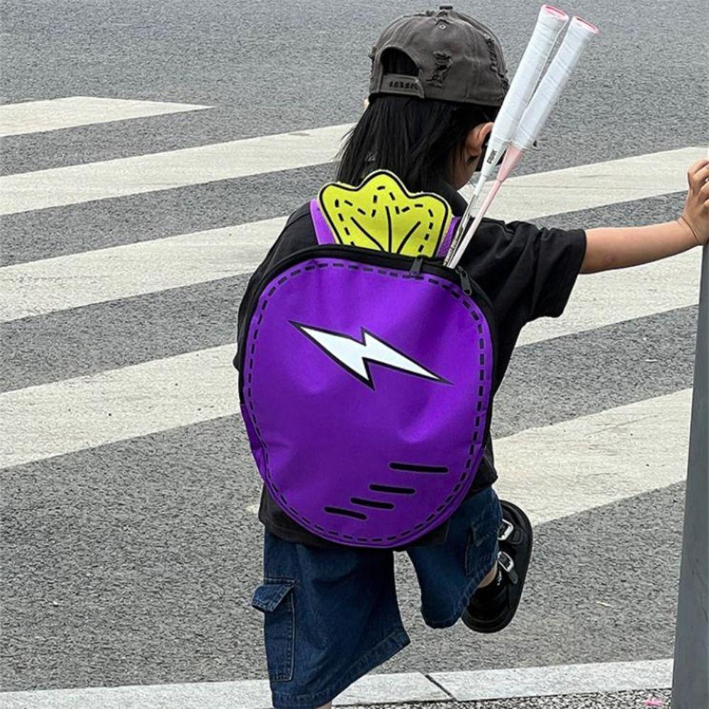 Leichte Tennis-Karotten-Tasche Kinder-Schulrucksack Tragbare Badmintontasche Jungen/Mädchen