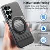Carbon Fiber Texture 360 Rotating Magnetic Holder Case for Samsung S26 Ultra S25 S24 S23 Plus A57/37/17/07/56/36/26/16/55 Cover