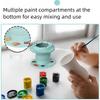 Foldable Painting Brush Washer with Hanging Hole Suction Cup Bottom Silicone Paint Cleaner Box Palette Trays Pen Holder