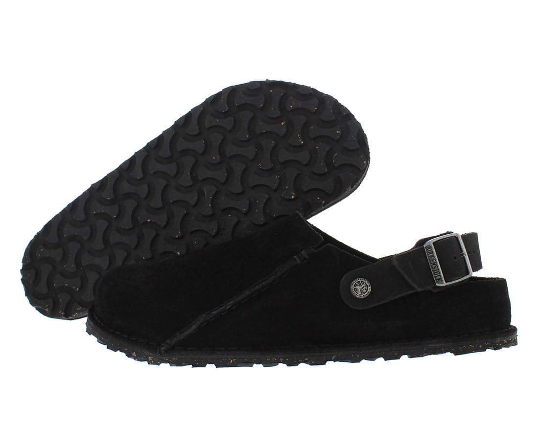 

Birkenstock Lutry Premium Замша Размеры Мужские Мужские Сабо, Черный, 11-11.5 Женские/9-9.5 чёрный