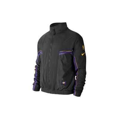 Nike NBA Los Angeles Lakers Logo Reißverschlussjacke Schwarz CJ7148-010