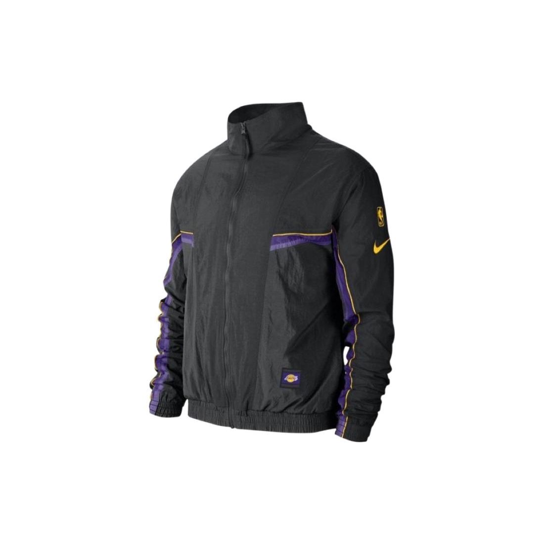 Nike NBA Los Angeles Lakers Logo Zipped Jacket Black CJ7148-010 S