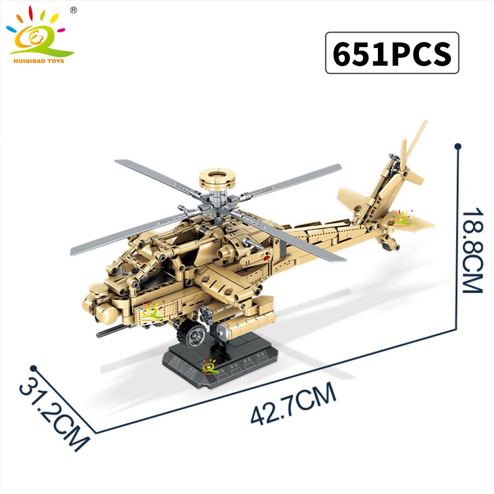 Non-Toxic Ww2 Military Helicopter Army Building Blocks Set For Children Airplane Weapon Bricks Toy City Bricks Gift Home Decor.