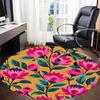 1PC Floral Pattern Chair Carpet for Office, Indoor Non-Slip Washable  Carpet, Soft Comfortable Mat For Office Room yy250930148