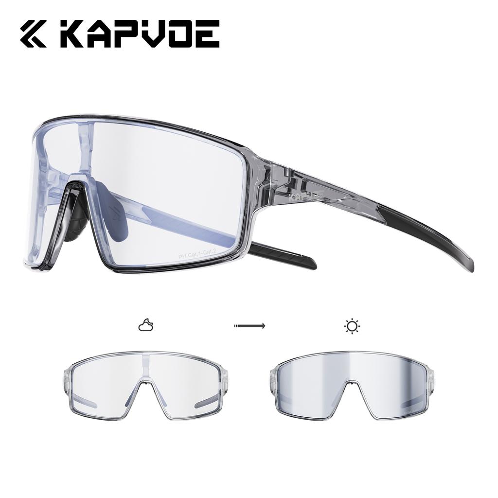 Kapvoe Photochromic Hiking Eyewear Cycling Sunglasses Men Women Road Mtb Mountain Bike Bicycle Glasses Cycling Glasses running