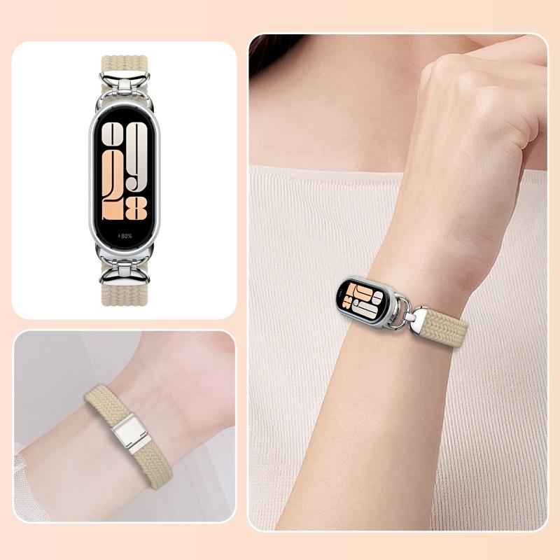 Νάιλον Λουράκι για Xiaomi Mi Band 10/9/8 Υψηλής Ποιότητας Αναπνεύσιμο Αθλητικό Βραχιόλι Αξεσουάρ για Mi Band 10 NFC Αντικατάσταση Λουριού Ρολογιού