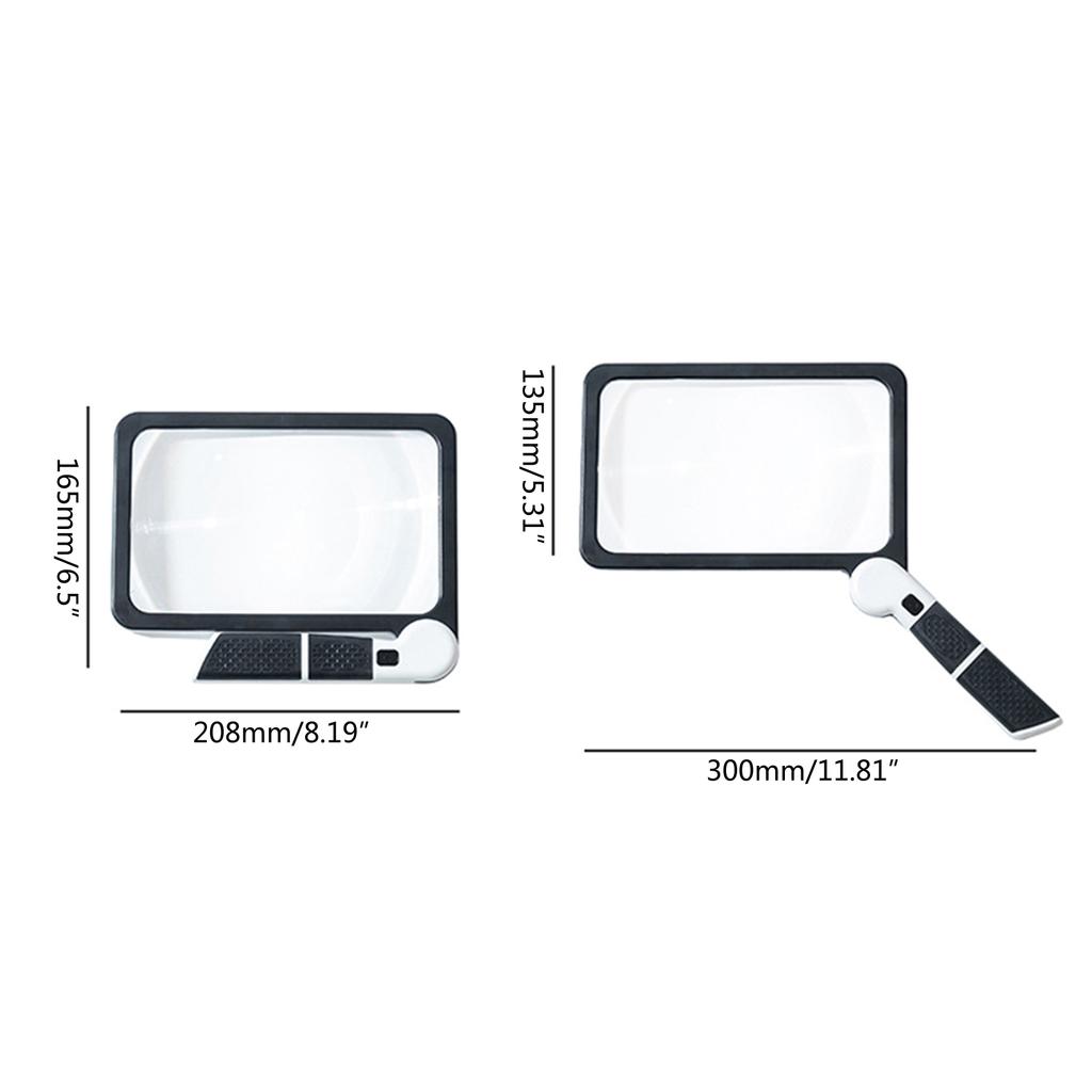 Magnifying Glass with Light Handheld Magnifying Glass Lighted Magnifier Illuminated Magnifying Glass for Low-Vision