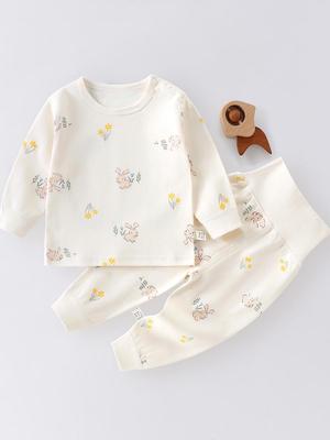 Set in puro cotone per neonati Autunno/Inverno Vita Alta Protezione Pancia