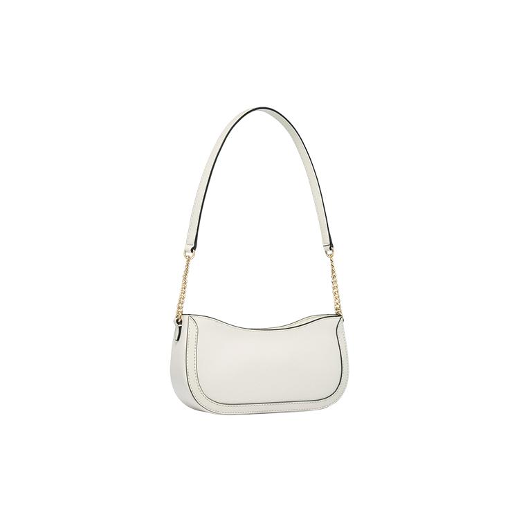 New MICHAEL KORS Leather Crescent Bag Shoulder Bag Small Size Women's Leather Brown/Milk White/Green 35S4G9GU5L