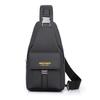 New Multi-Functional Men's Chest Bag PU Leather Crossbody Bag, Large Capacity Shoulder Bag,for Phone, Power Bank & Keys