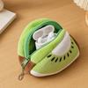Plush Coin Purse Cute Wallet Small Coin Pouch Mini Change Purse Case Fruit Zipper