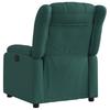 Vidaxl Electric Recliner, Dark Green, Fabric Upholstered