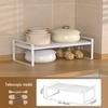 Retractable Layered Storage Shelf - Nail-Free Iron Organizer for Dorms
