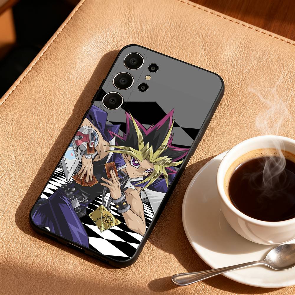 Yu-Gi-Oh Anime Phone Case For Samsung S26,S25,24,23,22,30,21,10,9,Ultra,Plus,Lite,FE Soft Black Case