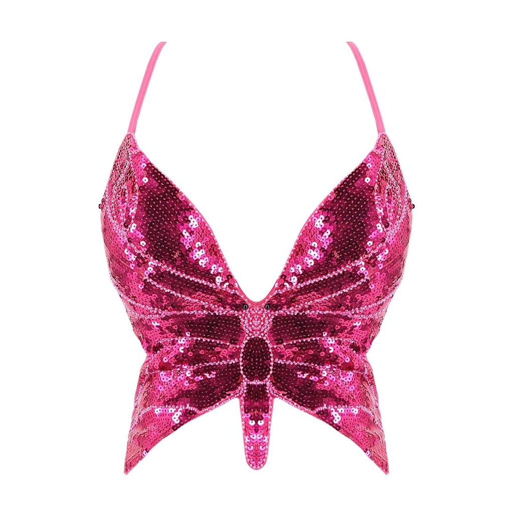 Ladies' Performance Tops, Belly Dance Bras, Sexy Stage Butterfly Bras