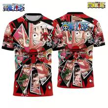 Herren Mode Einteiler T-Shirt Zoro Kunstdruck Jungen Kleidung Mädchen Kurzarm Herren Trikot Leichte Oberteile