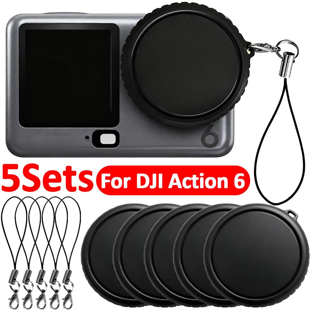 Silikon Schutz-Linsenabdeckung für DJI Osmo Action 6 Staubdichte Kamera-Objektivschutzhülle für DJI Action 6 Zubehör