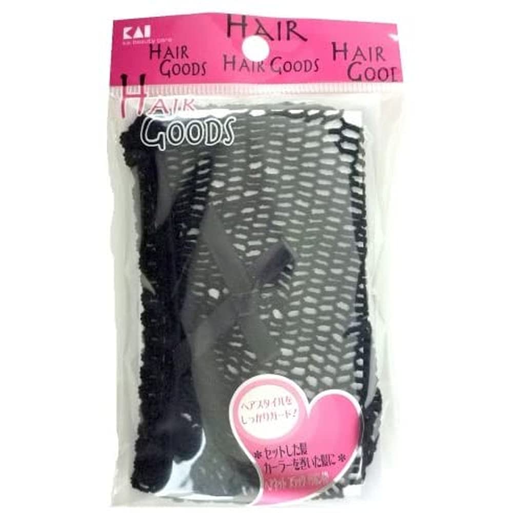 

Сетка для волос Kai Hair Goods черная HA3045 (с лентой)