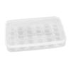 Large Capacity Egg Holder Durable Plastic Container Transparent Lid Egg Storage Box Tray Household Merchandises Washing