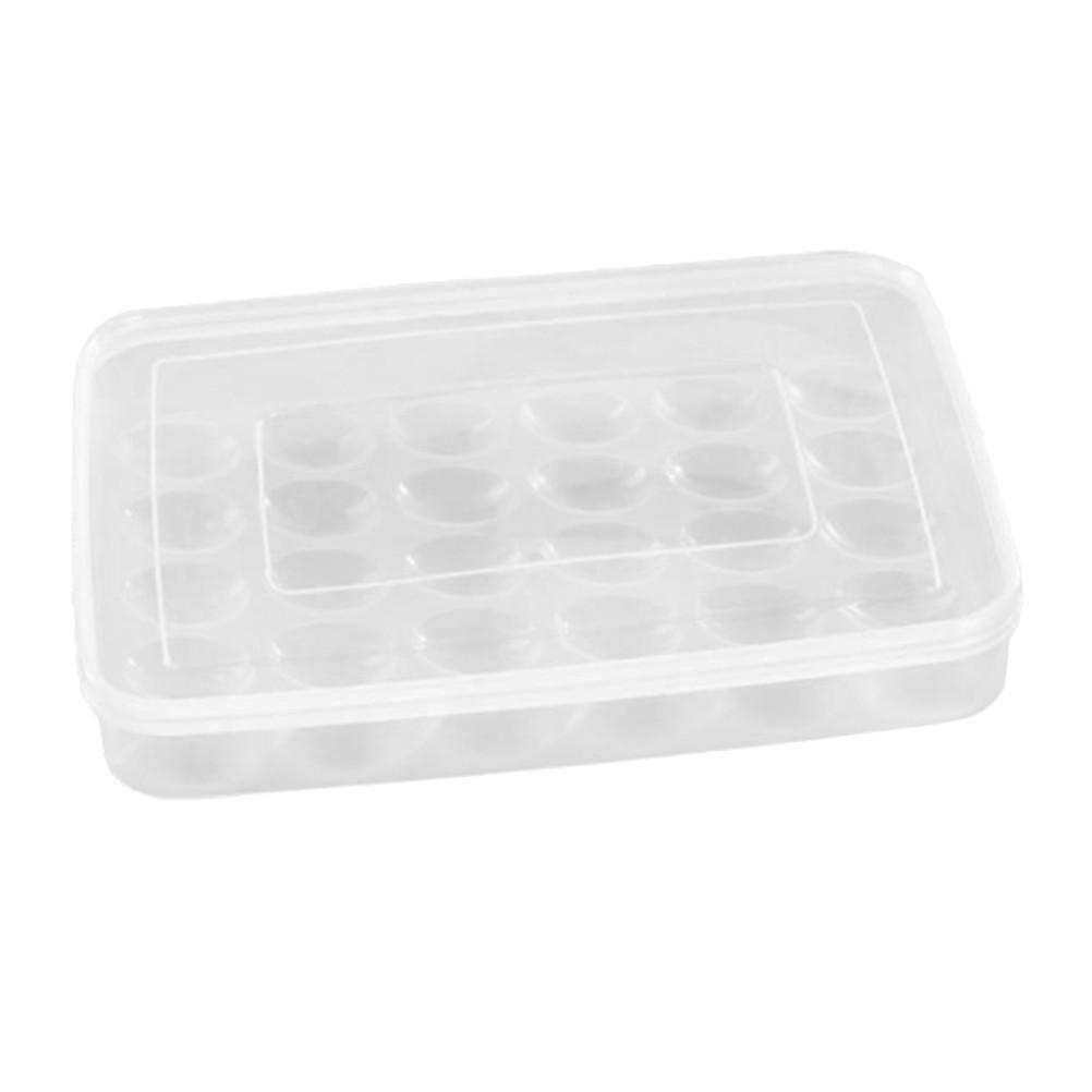 Large Capacity Egg Holder Durable Plastic Container Transparent Lid Egg Storage Box Tray Household Merchandises Washing