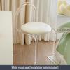 Transparenter Acryl-Make-up-Stuhl: Nordisches einfaches Design, ideal für Schlafzimmer oder Esszimmer