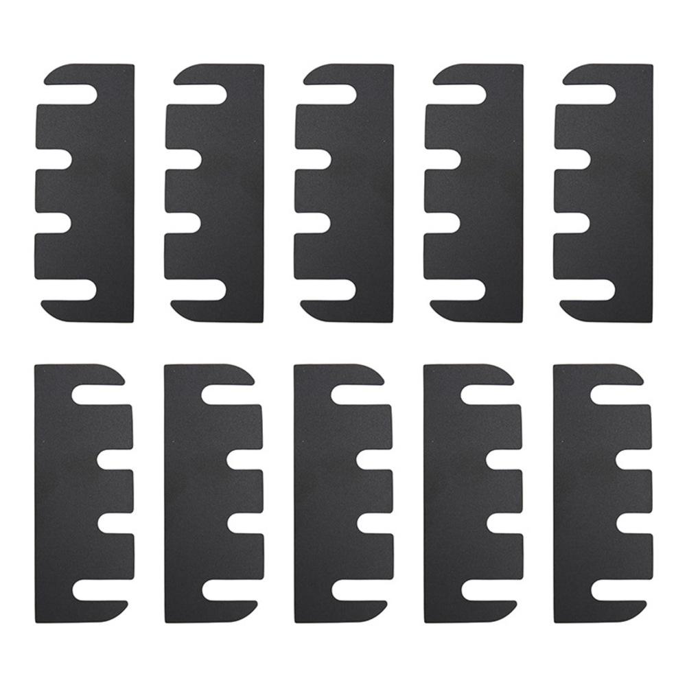 10Pcs Door Hinge Shims 0.030 Inch Thickness 4 Inch Hinge Shims For Door Hinge Repair Kit Black PVC Hinge Shim