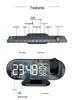 2022 LED Projection Alarm Clock with Temperature, Humidity Display, and Automatic Light Sensor