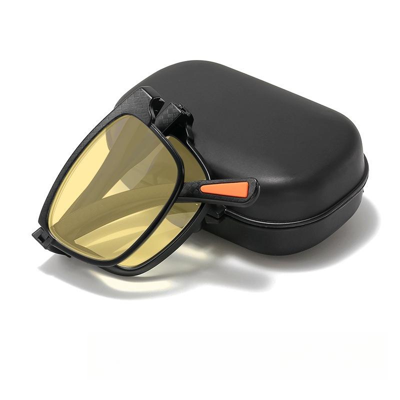 Portable Foldable Night Vision Reading Glasses Ultra-light Anti-blue Light Presbyopia Glasses Neutral Fashion Glasses To +4.0
