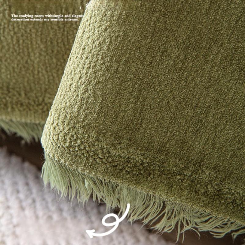 Solid Color Chenille Sofa Cover Anti-Cat Scratching Pad Cloth All-Season Universal Dust-Proof Sofa Blanket For Living Room Decor