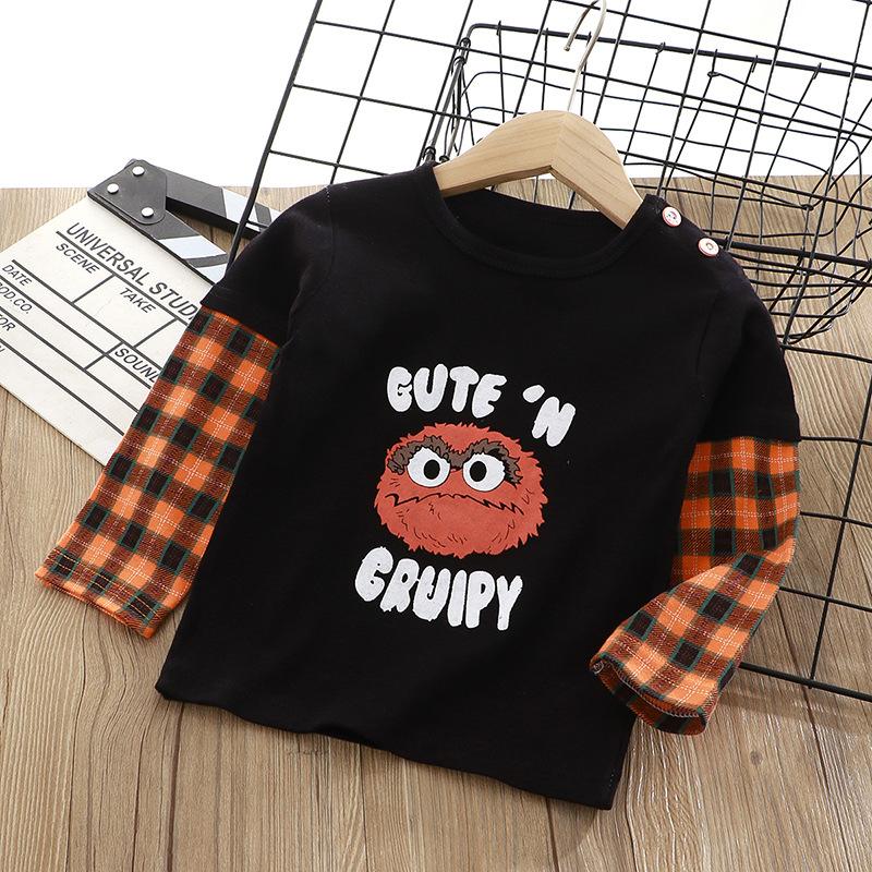 Baumwoll-Kinder Langarmshirt Jungen & Mädchen Oberteil für Frühling/Herbst Weiches Atmungsaktives T-Shirt Kleinkind- & Babykleidung (2-8 Jahre)