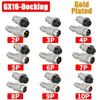 T&I Gx16/Gx12/Gx20 Gold-Plated Aviation Socket Male&Female Connectors 2p/3/4/5/6/7/8/9/10/12/14/15 Pins Cable Connector