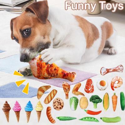 Pet Toys Plush Squeaky Toy Bite-Resistant Sound Toys Clean Dog Chew Puppy Training Toy Pet Supplies