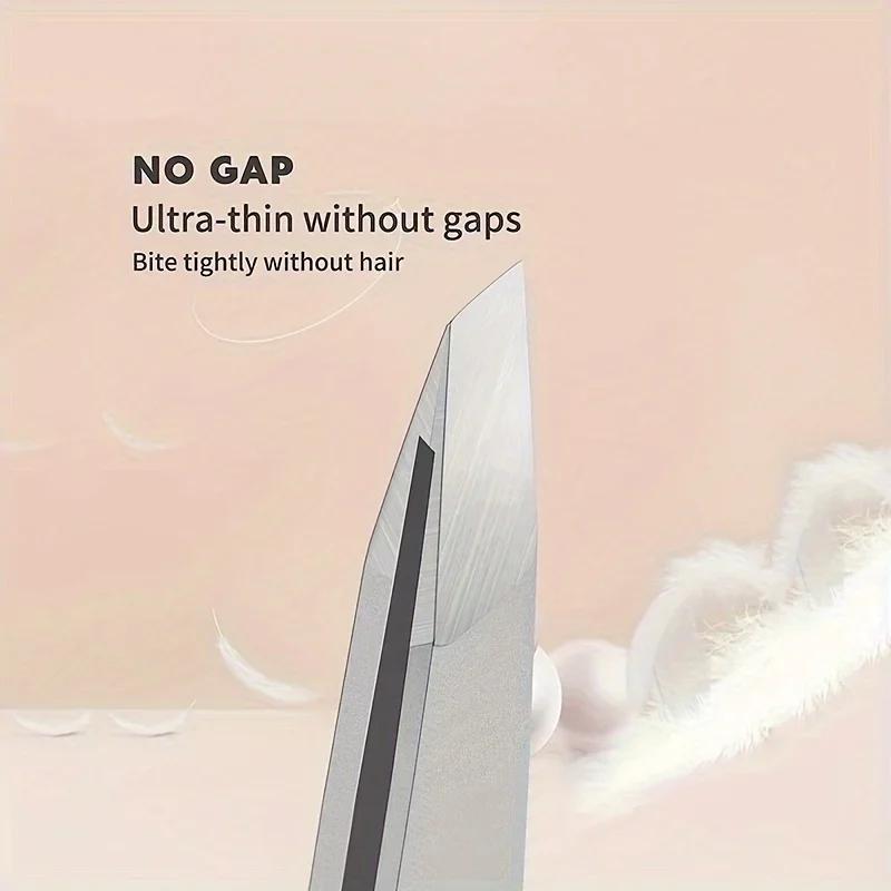 Hot selling stainless steel eyebrow repair clip eyebrow repair tool, high-precision tweezers, hair clip, flat mouth clip