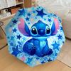 1pz Ombrello Stitch stelle-8 Stecche Rinforzate, Apertura Automatica, Leggero e Resistente, Carino Accessorio Fashion per Esterno, Spiaggia o Uso Casual, Ombrello da Spiaggia
