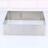 Stainless Steel Cake Ring 8 Inch Square Mousse Mold Baking Tool For Pastry Dessert Cutting Cookie Cutter Fondant Craft Clay