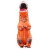 Dinosaur Kigurumi Halloween Cosplay Kids Monster Costume Opening Window Dinosaur Rider Brown Disguise Suit Tyrannosaurus Inflatable Air Filled