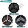 Autoaufkleber Für Mercedes Benz Silberner Rand Neuestes 3D-Stil Emblem Für Mercedes Benz GLC X253 GLE W166 C292 GLS X166 OE-Stil Em