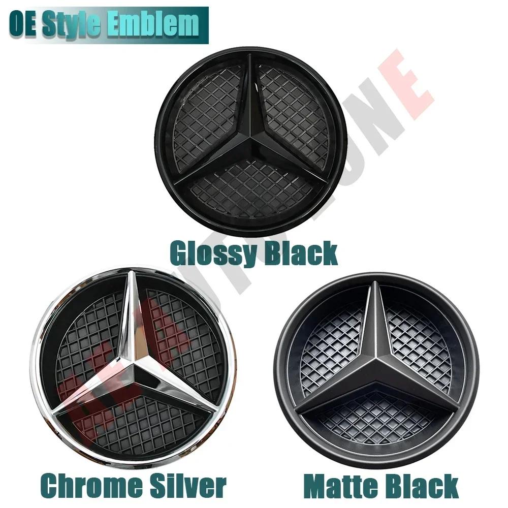 Autoaufkleber Für Mercedes Benz Silberner Rand Neuestes 3D-Stil Emblem Für Mercedes Benz GLC X253 GLE W166 C292 GLS X166 OE-Stil Em