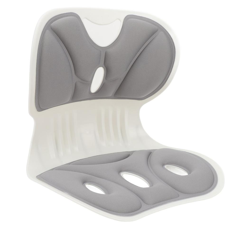 Back and Lumbar Support Breathable Fabric Petal Shaped   Chair Seating Cushion