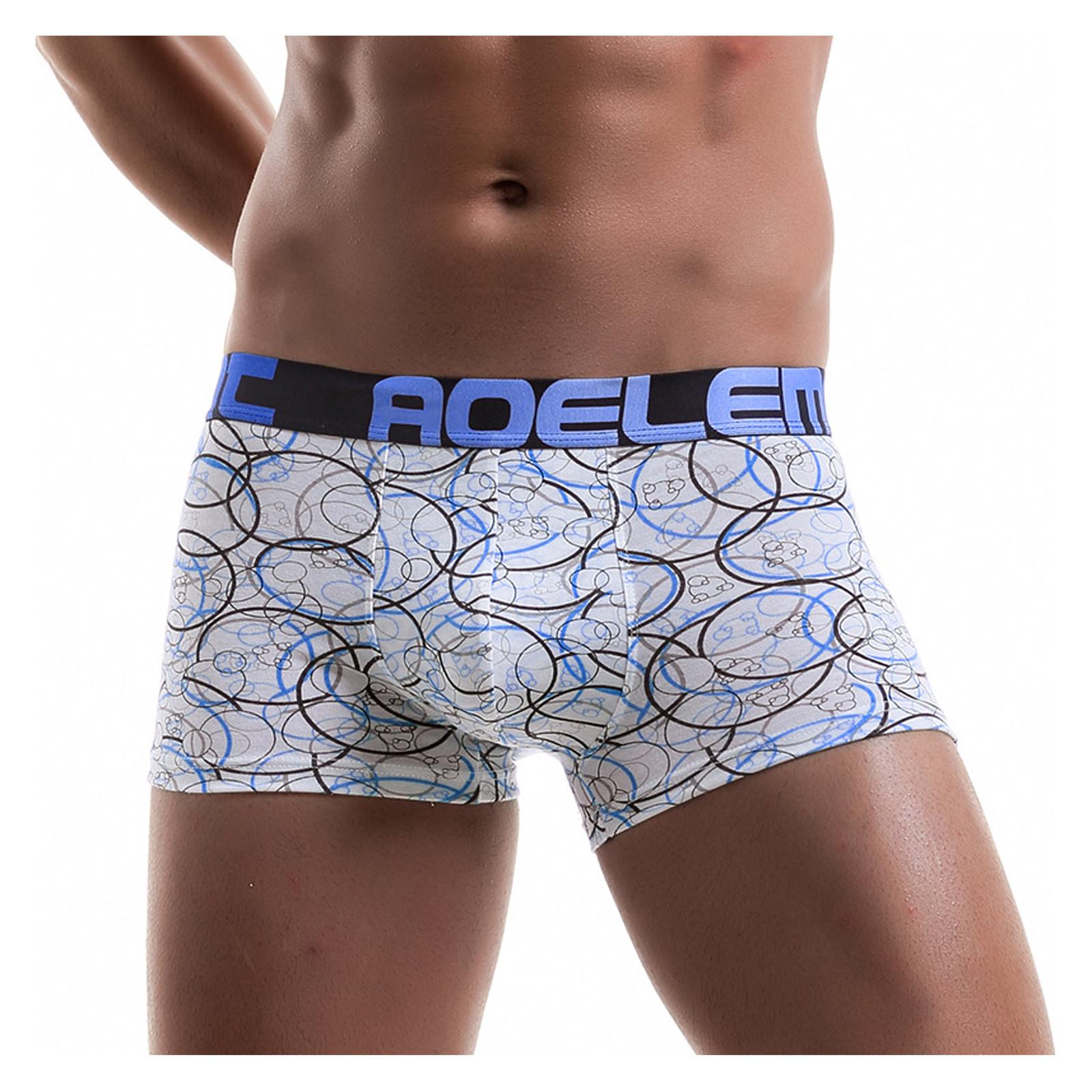 Мужские модные плоские брюки с принтом из ткани — фото 5