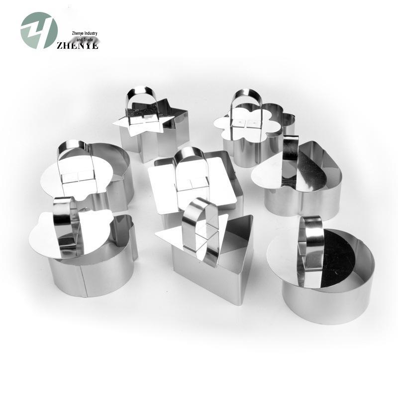 

Кольцо для мусса из нержавеющей стали, форма для торта с пресс-пластиной для выпечки, суши и рисовых шариков Triangle shape, bag