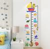 Cartoon Height Measure Decals For Kids Room Wall Decor Growth Children Chart PVC Wall Stickers Bedroom Decor DIY Wall Mural Art